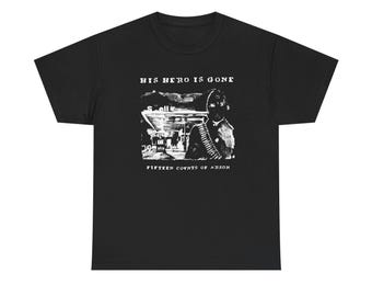 Camiseta His Hero Is Gone Crust Punk Hardcore Band Tee Vintage D Beat Graphic Tshirt Underground Punk Unisex