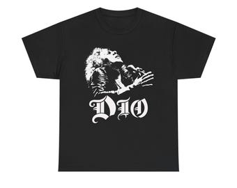 Dio Vintage Heavy Metal Shirt, Classic Metal Legend Graphic Tee, Retro Rock Music T-Shirt, Unisex Concert Fan Gift