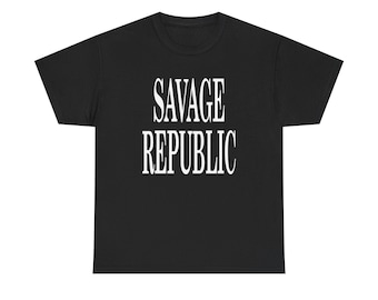 Chemise Savage Republic, t-shirt groupe post punk, t-shirt rock industriel, chemise musique expérimentale, cadeau musique alternative underground
