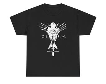 Camiseta vintage GISM Punks Is Hippies, camiseta gráfica punk japonesa, hardcore underground.