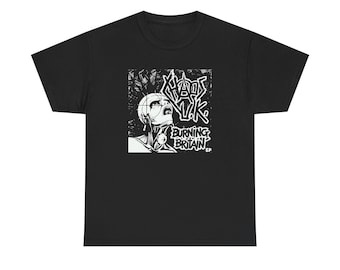 Burning Britain Punk Graphic Shirt, UK Hardcore Inspired T-Shirt, Vintage Punk Rock Tee, Alternative Music Streetwear Fan Gift
