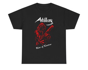 Punk Retro Artillery Vintage Thrash Metal Shirt, Classic Metal Band Tee, Retro Heavy Metal Graphic T-Shirt, Unisex Concert Style Fan Gif