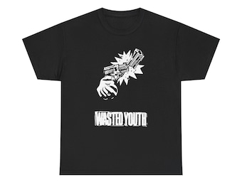 T-shirt punk hardcore Wasted Youth, vintage, t-shirt graphique skate punk, chemise classique pour fans de musique hardcore