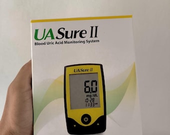 UASure II Uric Acid Meter Test Kit Gout Monitor Blood Tester Home Health Device Portable Easy Use
