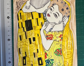 One and only! A5 Sketch Drawing / the Kiss / Klimt