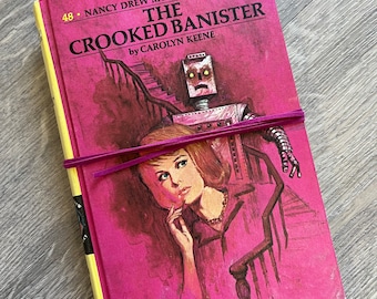 Upcycled sketchbook made using a  Vintage Nancy Drew book for the cover