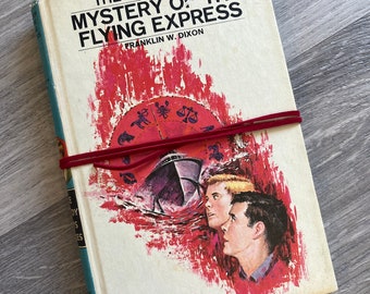 Upcycled sketchbook made using a Vintage Hardy Boys book for the cover