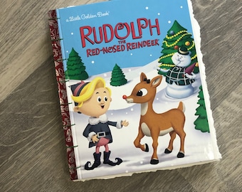 Watercolor Art Journal, Rudolph, Golden Book Vintage Cover