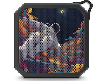 Astronaut Floating in Colorful Nebula Bluetooth Speaker | Outdoor Portable Speaker