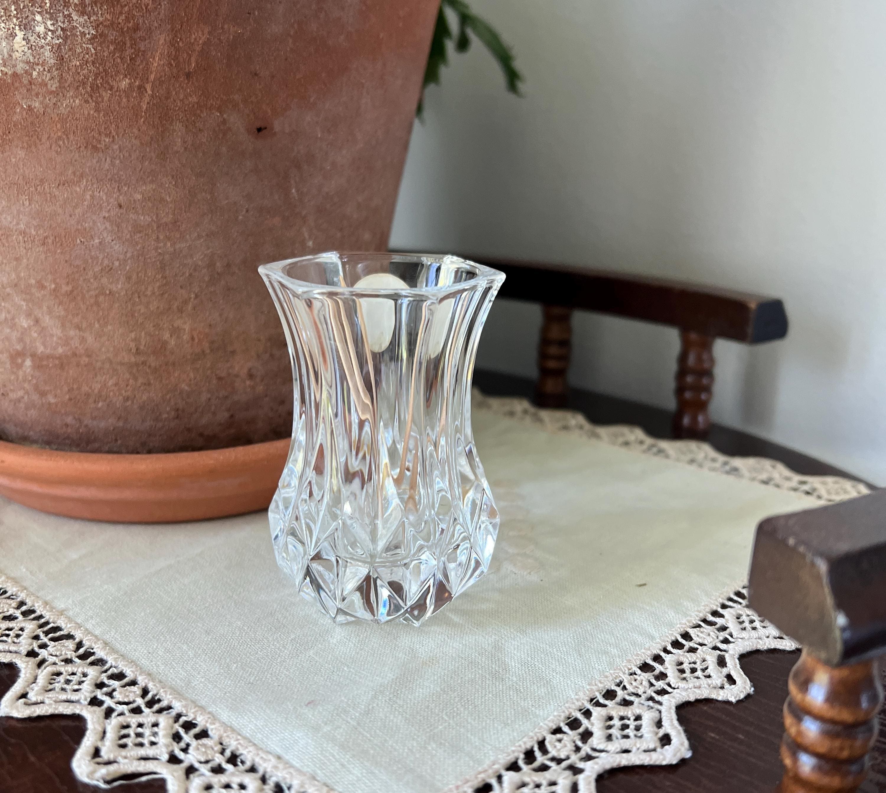 Crystal D Arques France Vase - Etsy
