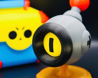 Figura impresa en 3D de Peep de Brawl Stars, decoración de escritorio de robot Nani, regalo para gamers, arte de fan