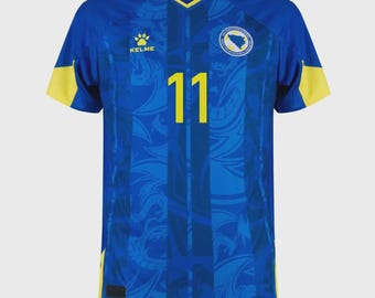 Bosnia and Herzegovina Home Soccer Jersey Džeko #11 - Football Shirt 2026
