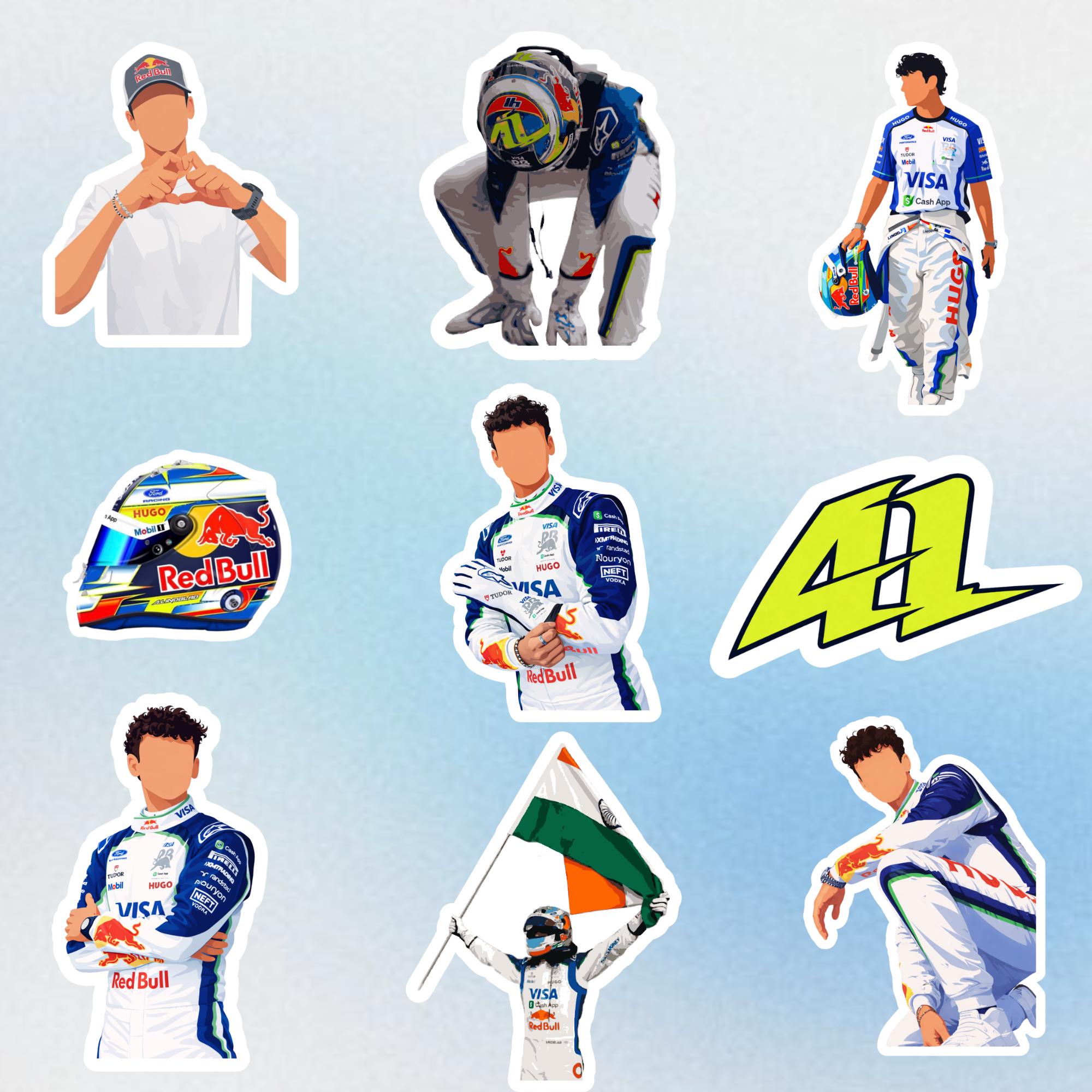 F1 Sticker Pack Random - Etsy