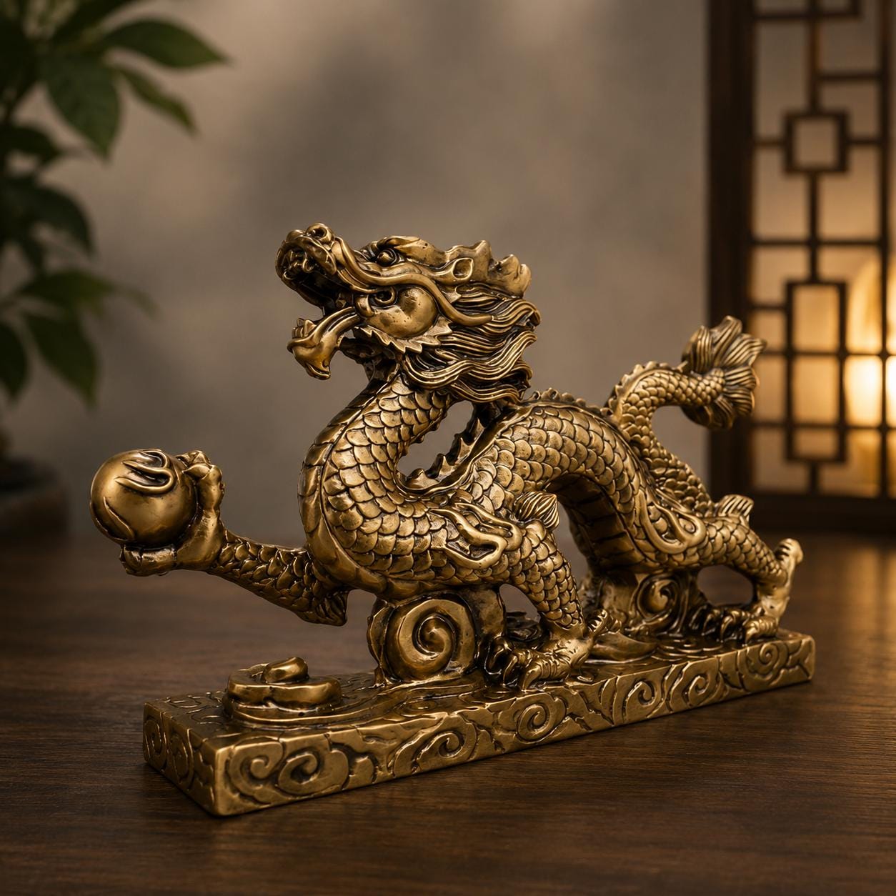 Chinese Dragon Statue - Etsy