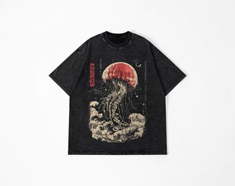 Princess Jellyfish Oversized T-Shirt – Vintage Cotton Anime Graphic Top