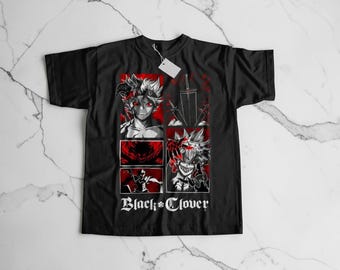 Black Clover Anime Graphic T-Shirt – Asta Demon Form Manga Tee