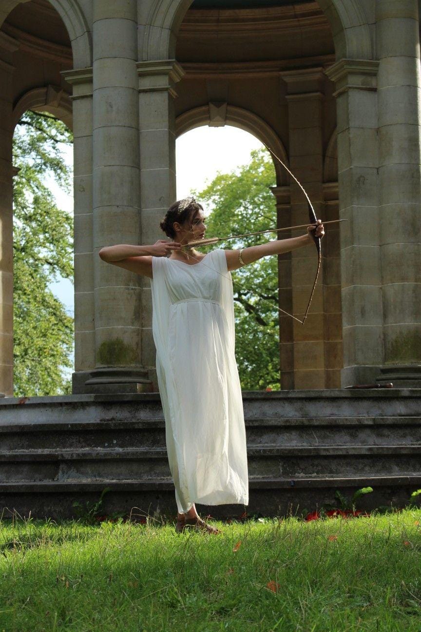 Empire Waist Greek Wedding Dress