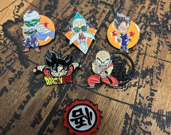 Dragon Ball Z Enamel Pin Collection Pins, Bag Accessories Clothing tote bags hats awesome Vegeta Picolo gift anime cute