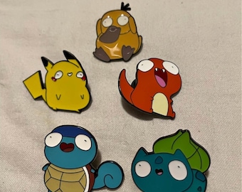 Pokemon Enamel Pin Collection,Super Cute Hat Pins, Bag Accessories -  gift for bags totes purses clothing and more