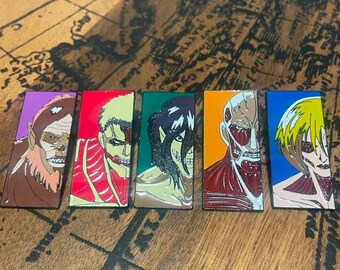 Attack on Titan Enamel Pin Collection Pins, Bag Accessories Clothing tote bags hats awesome Titan Picolo gift anime cute cool pins