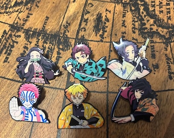 Demon Slayer Enamel Pin Collection Pins, Bag Accessories Clothing tote bags hats awesome DBZ  gift anime cute