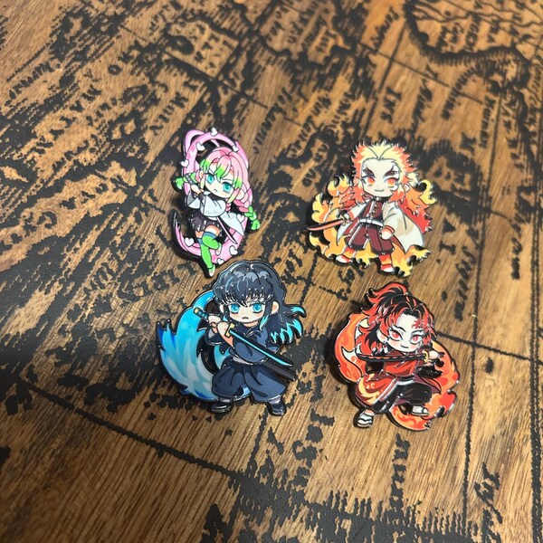 Demon Slayer Enamel Pin Collection Pins, Bag Accessories Clothing tote bags hats awesome DBZ  gift anime cute