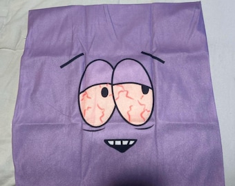 Towelie Pillow case for South Park fans, funny. Gift sheets bed 40x40CMs or 15.75x15.75 inches cool humour