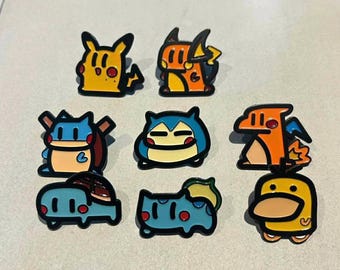 Pokemon Enamel Pin Collection,Super Cute Hat Pins, Bag Accessories -  gift for bags totes purses clothing and more