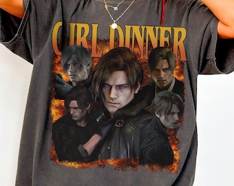 Comfort Colors Leon Kennedy-skjorta, RE9 Requiem-skjorta, Resident Evil Requiem Vintage-skjorta, RE9 Requiem Unisex-gåva, present till gamer