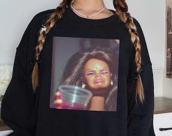 Dockansikte Meme-tröja Kortärmad T-shirt Trendig, konstig T-shirt, krukväxt-T-shirt Grafisk sommarkul Unik docktröja, julklapp