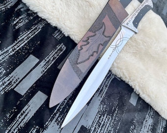 Handmade Dune Crysknife Replica – Paul Atreides Knife Full Tang Sword - Movie Prop