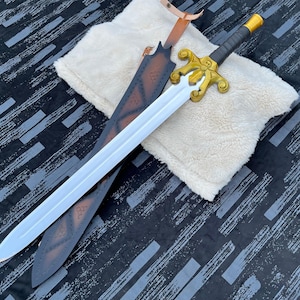 He-Man Power Sword of Grayskull – Handmade Stainless Steel Fantasy Sword | Skull Guard Cosplay Prop image 1