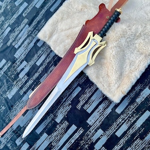 He-Man Power Sword Replica – Handmade Stainless Steel Grayskull Cosplay Prop immagine 1