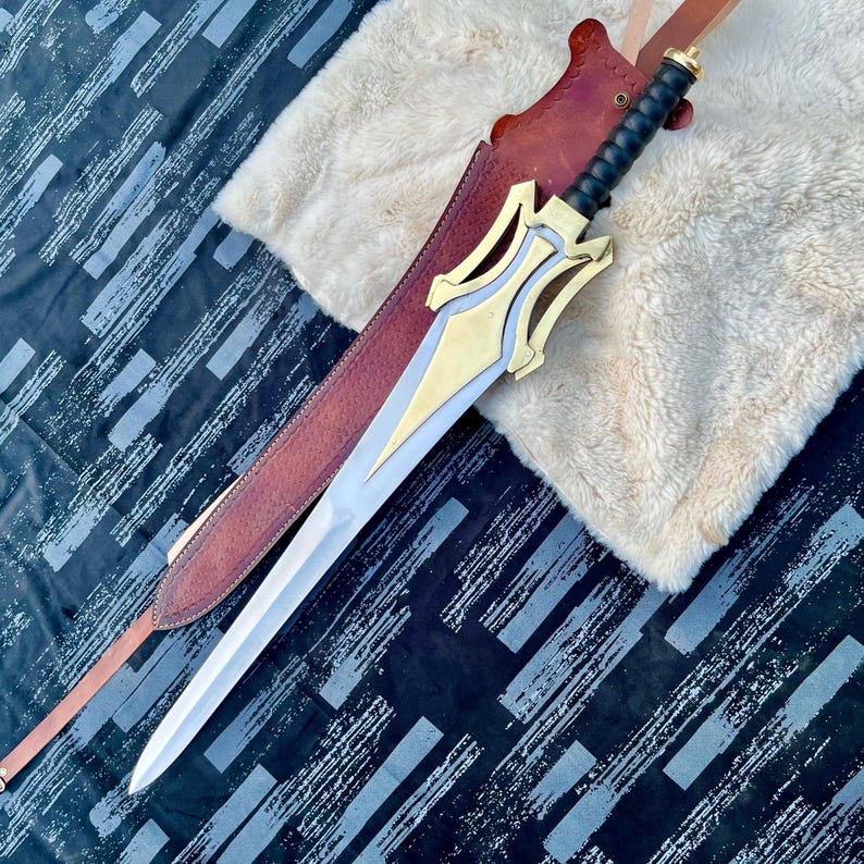 He-Man Power Sword Replica – Handmade Stainless Steel Grayskull Cosplay Prop immagine 1