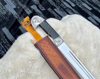 Handmade Shashka Sword 1881 Russian Cossack Saber Replica – Stainless Steel Sword