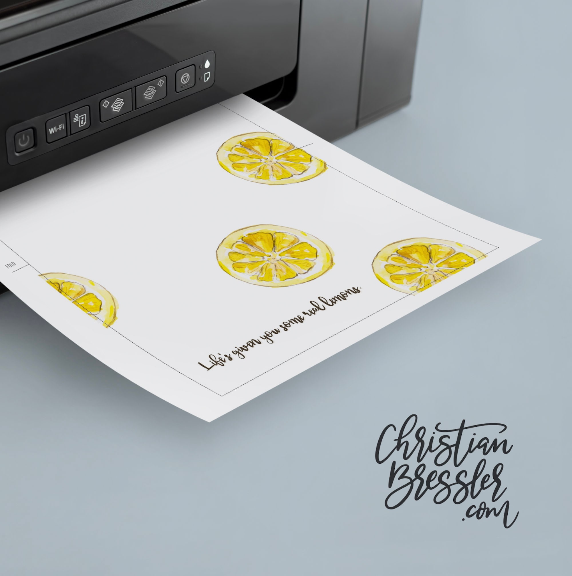 Lemons Card PRINTABLE | Digital Thinking of You Greeting Card Instant ...