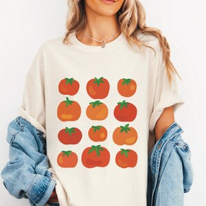 Tomato T-shirt, Vegetable Garden Tee, Food Lover Shirt, Farmers Market Gift, Gardener Tee, Summer Garden Veggie Shirt, Trendy Fruit Tee