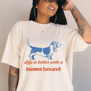 Basset Hound T-Shirt, Dog Lover Gift, Basset hound gift, Dog mom t-shirt, Dog dad t-shirt, Patriotic dog t-shirt, Dog t-shirt, Dog Gift
