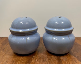 Stoneware Salt and Pepper Shakers Set Country Blue by International China Made in Japan