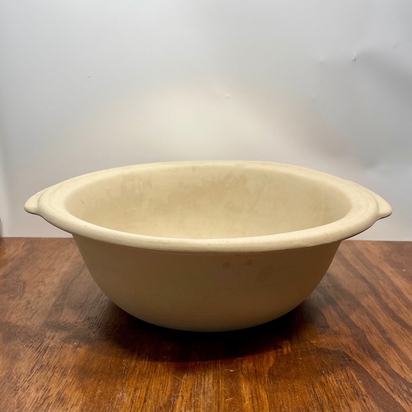 The Pampered Chef Large Baking Bowl #1450 12 Inch Stoneware Family Heritage Classics Collection 1990s