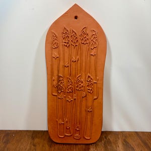 Vintage Bennington Potters Asparagus Trivet | Design #1965 | David Gil | Bennington Vermont Pottery | 1970s Wall Hanging