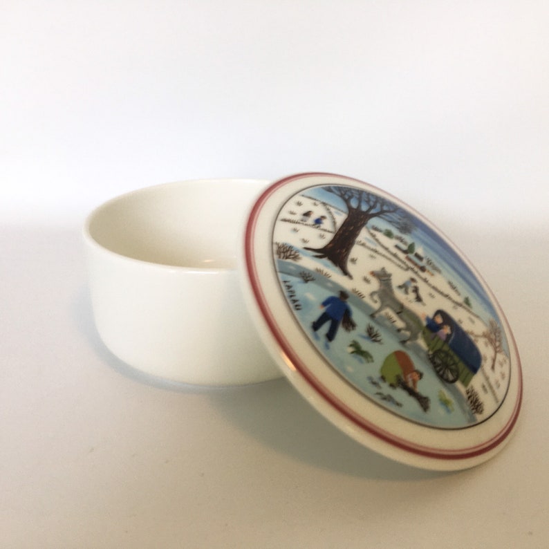 Vintage Villeroy & Boch Trinket Box Naif Series Laplau Folk Etsy
