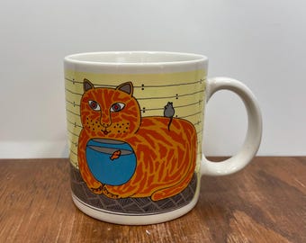 Taylor and Ng Coffee Mug/1979 GREY CATS Mug/vintage Naughty CATS 1979  Signed by Win Ng Mug/naughty Cats Mug/taylor Ng Mug - Etsy