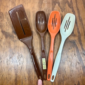 Foley Cooking Utensils - You Choose - Slotted Spoon, Fork -  Nylon Plastic Foley Retro Kitchen