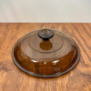 Pyrex V-2.5-C Replacement Lid  Amber Visions Glass Lid for 2.5 Qt / 2.5L Pot