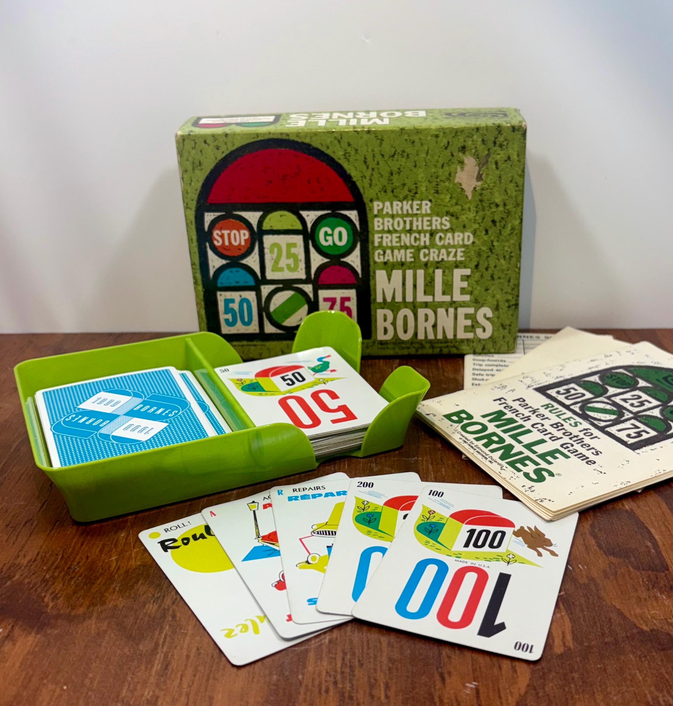 Vintage Mille Bornes Card Game – Parker Brothers 1962 U.S. Edition