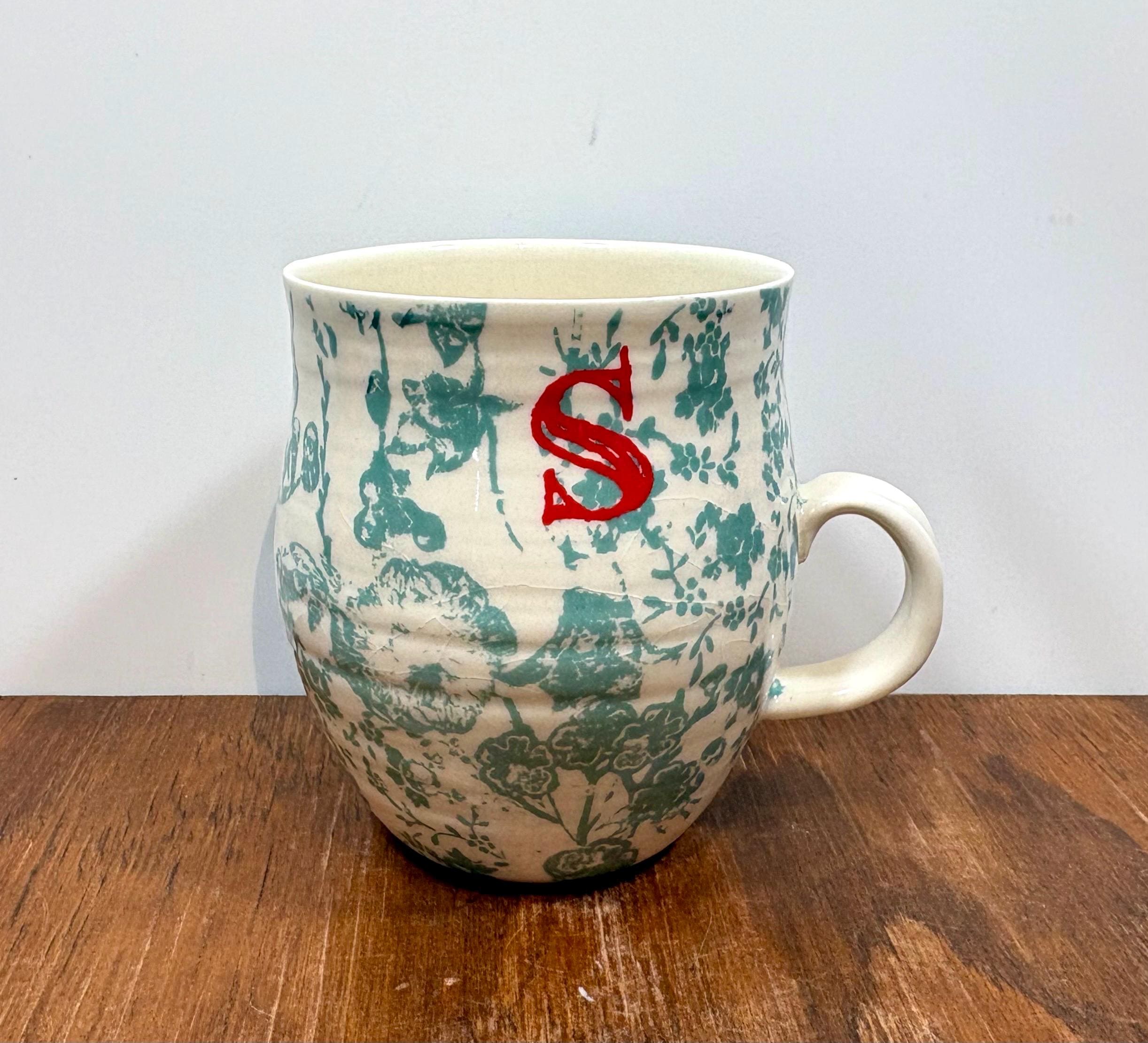 Anthropologie initial mug - Etsy 日本