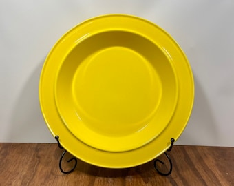 Mikasa Yellow Pie Plate My Pie Bob Van Allen 1970s Made in Japan Baking Dish Serving Bowl