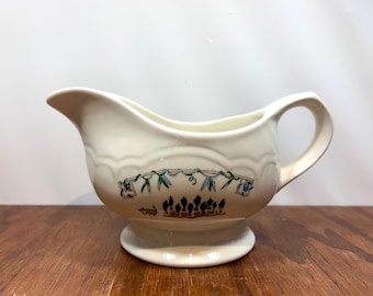 Pfaltzgraff Apple Valley-juskom – vintage 1997-1998 – grijs katten- en konijnentuinpatroon – 16 ounces – serviesgoed in landelijke boerderij