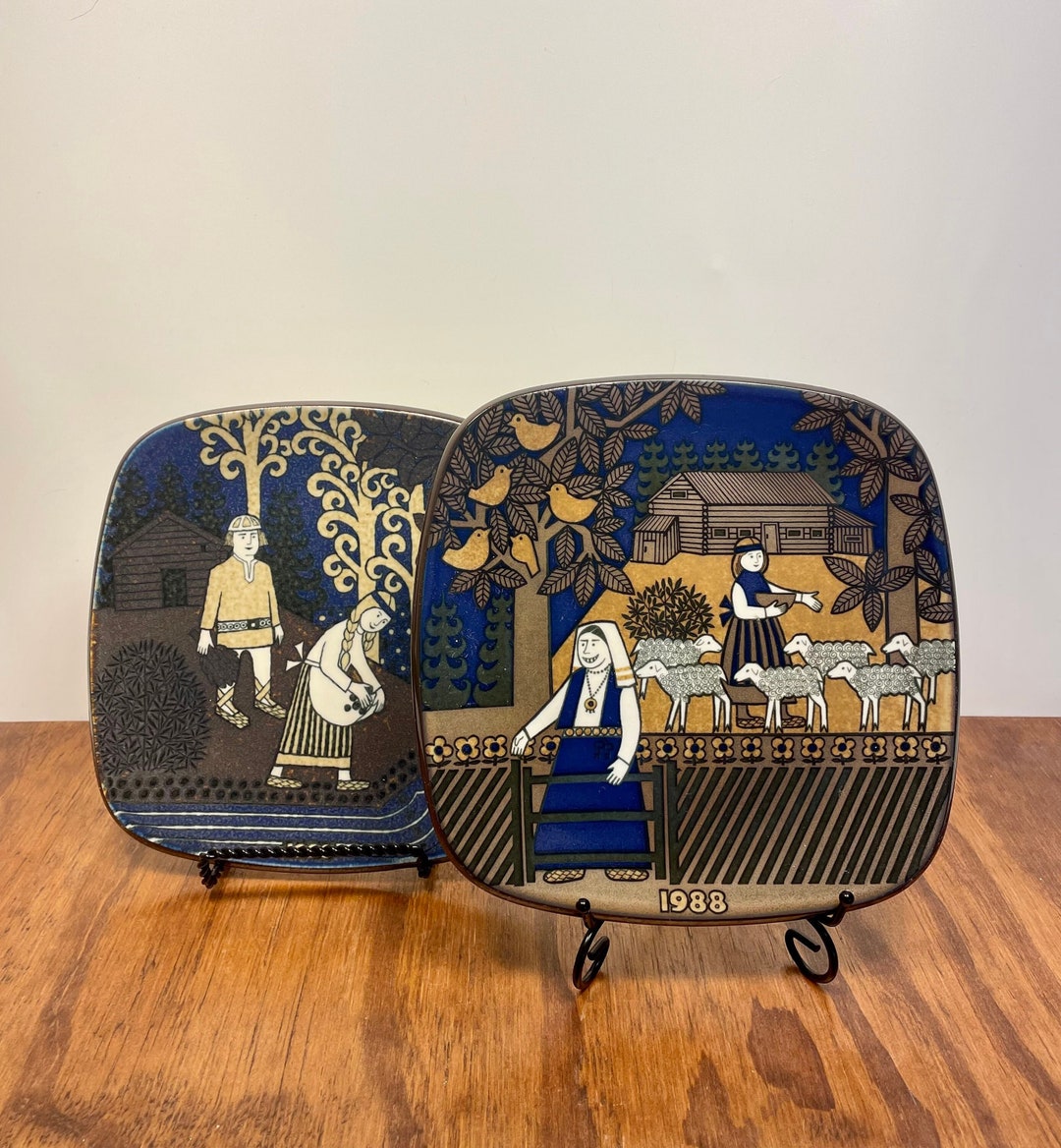 Arabia Kalevala Annual Plates 1988 or 1990 Your Choice Etsy